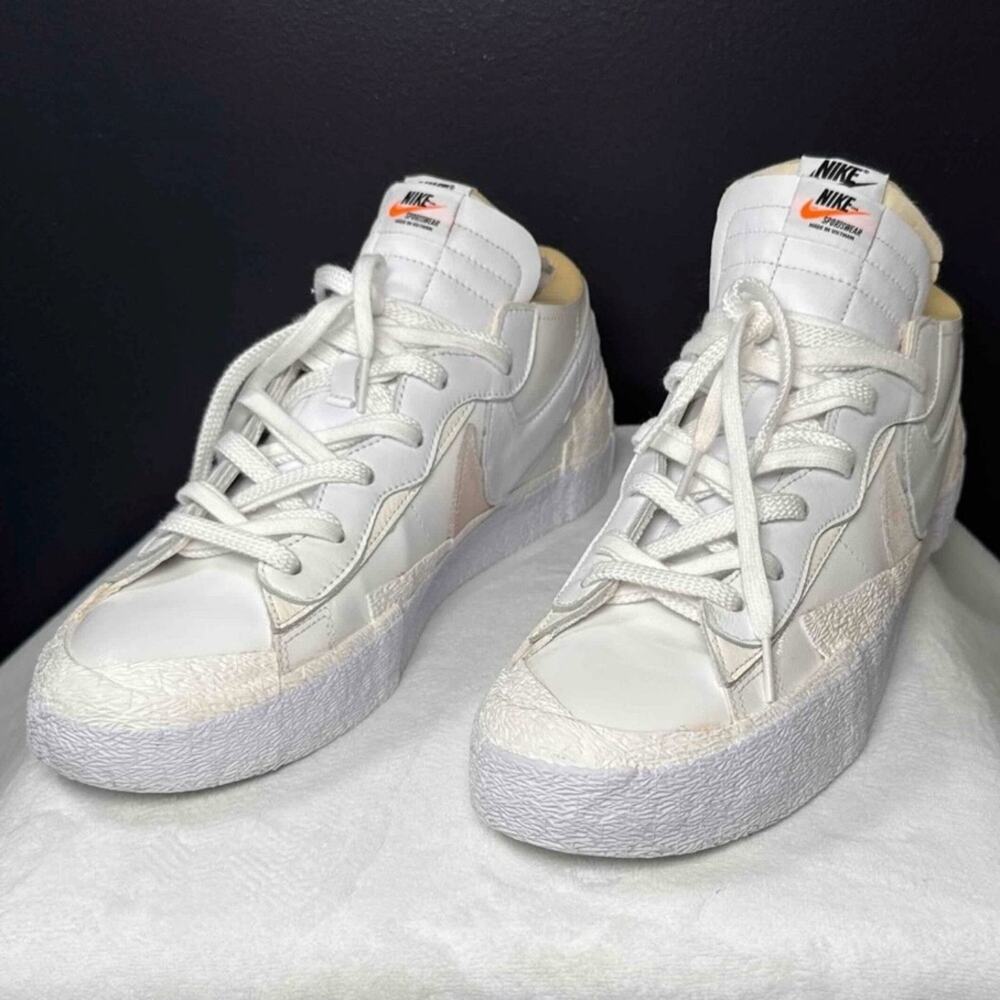 Nike x sacai Blazer Low “White Patent” | DM6443-100 | 15M - Picture 4 of 10